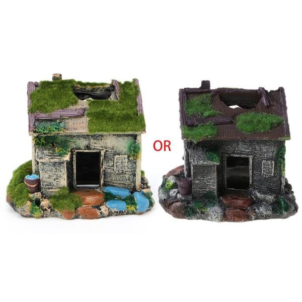 aquariums aquarium landscaping decoration resin house cave fish tank ornament with moss
aquariums aquarium landscaping decoration resin house cave fish tank ornament with moss