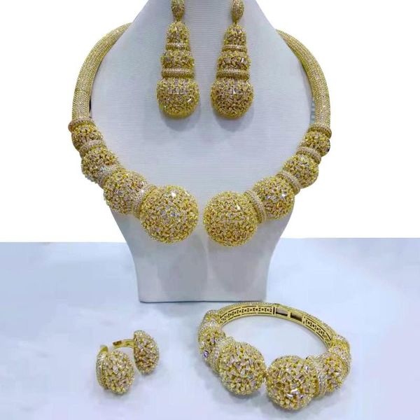earrings & necklace janekelly disc balls luxury nigerian dubai jewelry sets for women cubic zircon wedding bridal 2021, Silver
earrings & necklace janekelly disc balls luxury nigerian dubai jewelry sets for women cubic zircon wedding bridal 2021, Silver