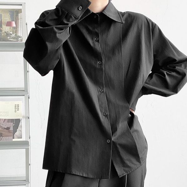 men's casual shirts large size early autumn personalized tailoring temperament simple loose long sleeve shirt trendy japanese basic sol, White;black
men's casual shirts large size early autumn personalized tailoring temperament simple loose long sleeve shirt trendy japanese basic sol, White;black