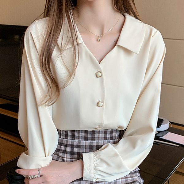 blouse women s long sleeve white shirts office chiffon shirt blusas mujer d389 210426
blouse women s long sleeve white shirts office chiffon shirt blusas mujer d389 210426