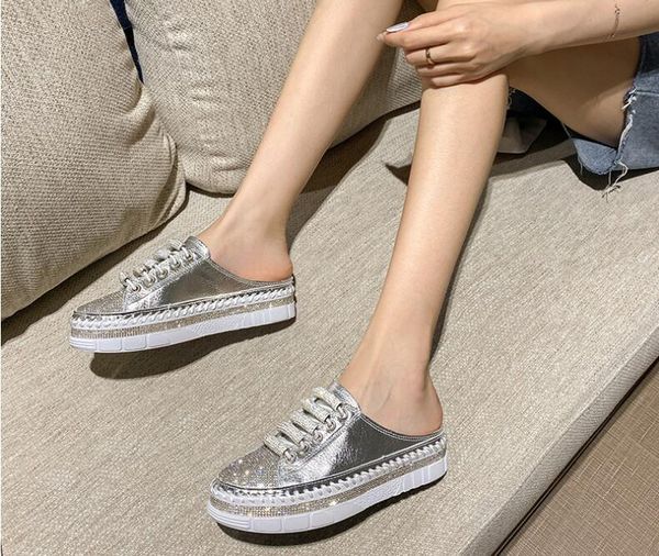 womens diamond sequine white shoes new water drill all kinds of thick sole lazy students cake shoes, Black
womens diamond sequine white shoes new water drill all kinds of thick sole lazy students cake shoes, Black