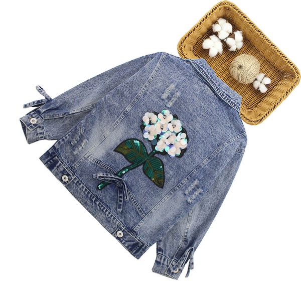 kids jacket fashion denim jacket for girl flower appliques outerwear for children spring autumn clothes for girls 6 8 10 12 14, Blue;gray
kids jacket fashion denim jacket for girl flower appliques outerwear for children spring autumn clothes for girls 6 8 10 12 14, Blue;gray