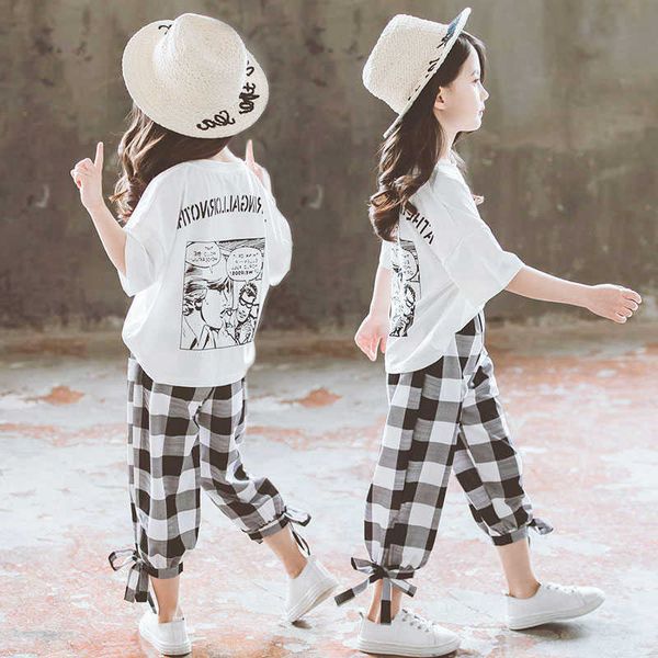 2021 summer girls clothing sets girls short sleeve t-shirt+casual pants teen girl clothes 8 10 12 14 years back to school outfit p0831, White
2021 summer girls clothing sets girls short sleeve t-shirt+casual pants teen girl clothes 8 10 12 14 years back to school outfit p0831, White