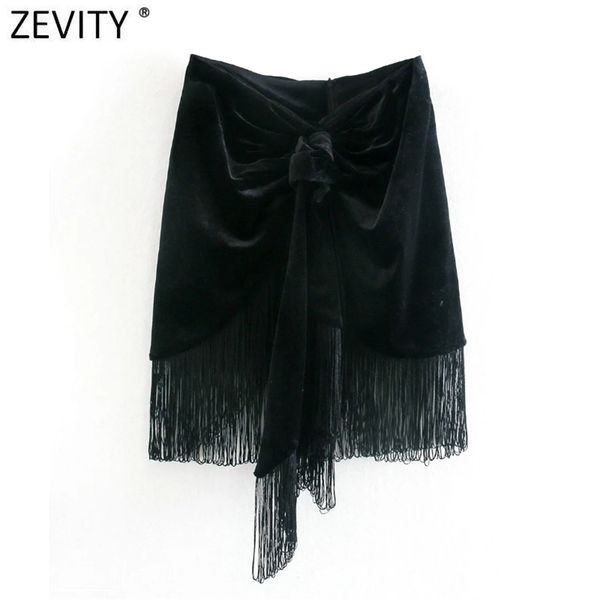 zevity women fashion black knotted hem tassel casual slim velvet skirt faldas mujer ladies back zipper chic mini vestidos qun705 210419
zevity women fashion black knotted hem tassel casual slim velvet skirt faldas mujer ladies back zipper chic mini vestidos qun705 210419