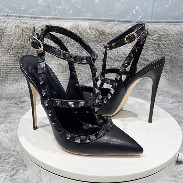 sandals 2021 10cm women's high black rear hollow pointed rivet heels patent leather metal roman fashion
sandals 2021 10cm women's high black rear hollow pointed rivet heels patent leather metal roman fashion