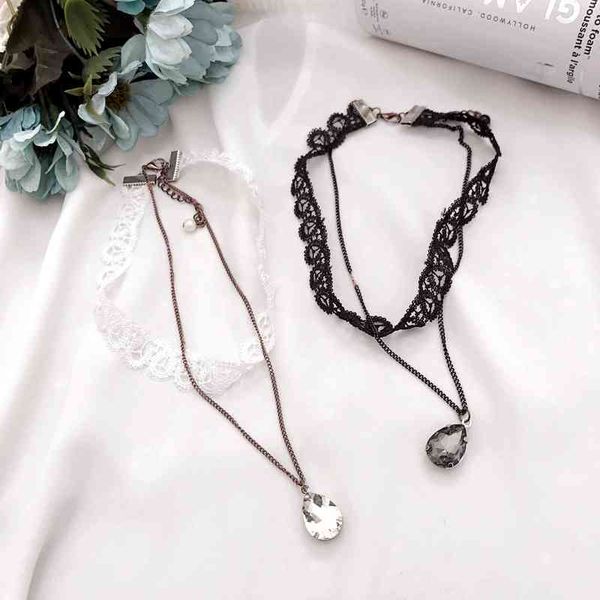 new pearl zircon versatile lace multi-layer neck chain accessories for women, Black
new pearl zircon versatile lace multi-layer neck chain accessories for women, Black