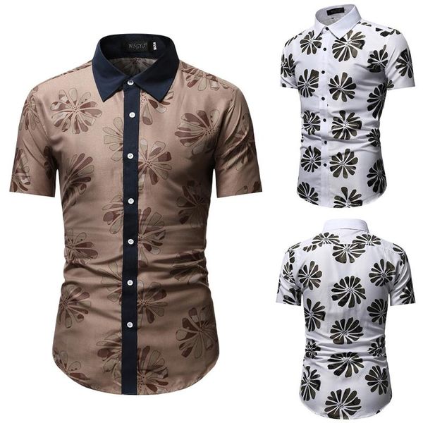 men's dress shirts 2021 summer style casual vintage clothing short-sleeved shirt business flower japanese fashion workwear, White;black
men's dress shirts 2021 summer style casual vintage clothing short-sleeved shirt business flower japanese fashion workwear, White;black