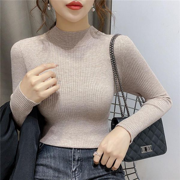 women's sweaters 2021 fall winter fashion slim sweater women turtleneck ruched high elastic solid knitted pullovers s-10 50, White;black
women's sweaters 2021 fall winter fashion slim sweater women turtleneck ruched high elastic solid knitted pullovers s-10 50, White;black