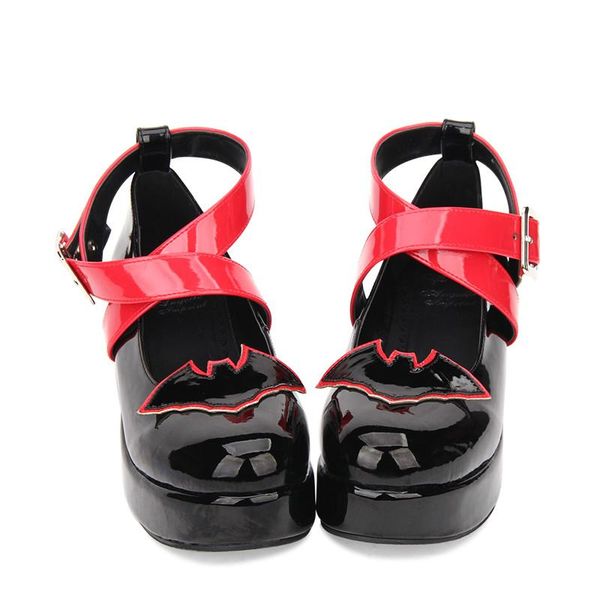 boots princess sweet punk shoes dark lolita with thick soles muffin bat ornament hit color round head of slope heel pu8830, Black
boots princess sweet punk shoes dark lolita with thick soles muffin bat ornament hit color round head of slope heel pu8830, Black