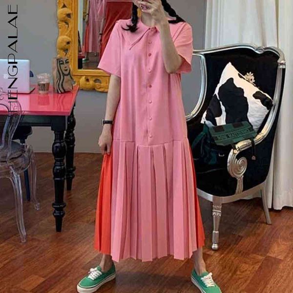 casual dresses double lapel dress women's summer loose single breasted patchwork contrast short sleeve pleated 5c45 1dw1, Black;gray
casual dresses double lapel dress women's summer loose single breasted patchwork contrast short sleeve pleated 5c45 1dw1, Black;gray