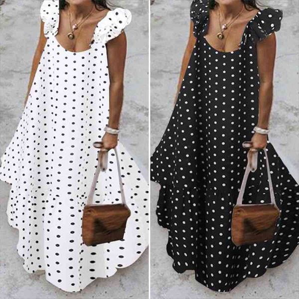 stylish ruffle maxi summer sundress womens dresses zanzea sleeveless vesidos polka dot printed casual robe s-, Black;gray
stylish ruffle maxi summer sundress womens dresses zanzea sleeveless vesidos polka dot printed casual robe s-, Black;gray