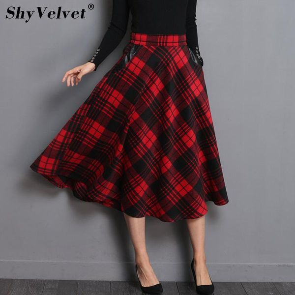 skirts british style plaid woolen skirt autumn winter long a-line vintage wool tartan umbrella pleated jupe female 3xl, Black
skirts british style plaid woolen skirt autumn winter long a-line vintage wool tartan umbrella pleated jupe female 3xl, Black