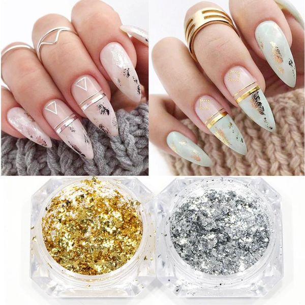 nail glitter 0.2g gold silver luxury decoration flakes aluminum foils sequins chrome powder for manicure accessories, Silver;gold
nail glitter 0.2g gold silver luxury decoration flakes aluminum foils sequins chrome powder for manicure accessories, Silver;gold
