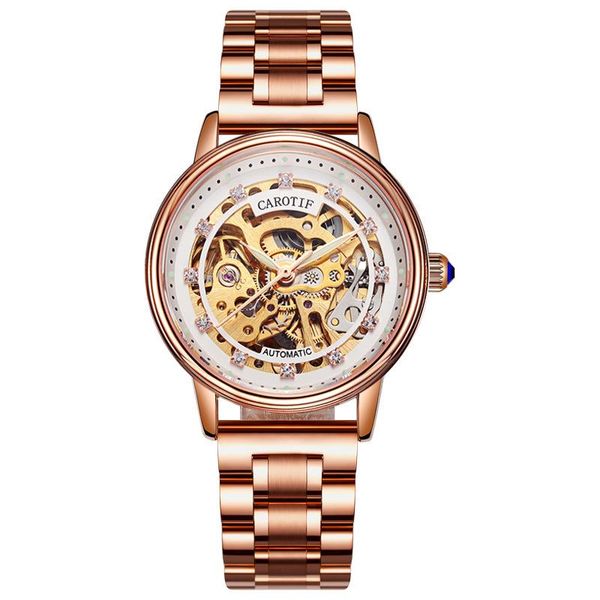 wristwatches carotif automatic mechanical ladies watch butterfly double snap button fashion casual hollow waterproof luminous leather strap, Slivery;brown
wristwatches carotif automatic mechanical ladies watch butterfly double snap button fashion casual hollow waterproof luminous leather strap, Slivery;brown