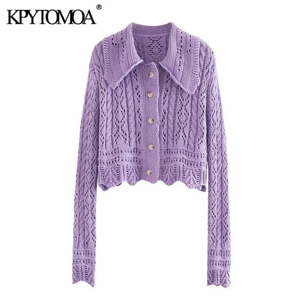 women fashion textured weave cropped knitted cardigan sweater vintage long sleeve female outerwear chic 210420, White;black
women fashion textured weave cropped knitted cardigan sweater vintage long sleeve female outerwear chic 210420, White;black
