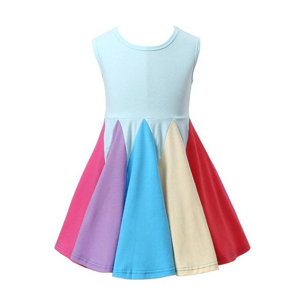 girl's dresses baby girls dress 2021 spring summer kids sleeveless o-neck rainbow splicing princess for costume 2 3 4 5 y, Red;yellow
girl's dresses baby girls dress 2021 spring summer kids sleeveless o-neck rainbow splicing princess for costume 2 3 4 5 y, Red;yellow