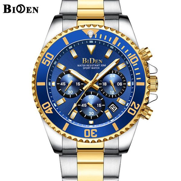 wristwatches luxury gold watch men brand biden 3atm waterproof classic golden blue chrono business casual wristwatch gifts for, Slivery;brown
wristwatches luxury gold watch men brand biden 3atm waterproof classic golden blue chrono business casual wristwatch gifts for, Slivery;brown