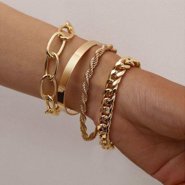 link, chain bohemian gold bracelet chains multilayer set for girls 2021 trend lady charms women bangles punk jewelry, Black
link, chain bohemian gold bracelet chains multilayer set for girls 2021 trend lady charms women bangles punk jewelry, Black