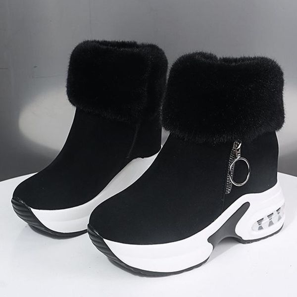 boots ankle platform warm plush winter shoes height increasing ladies boot zip snow sneakers zapatos para mujer, Black
boots ankle platform warm plush winter shoes height increasing ladies boot zip snow sneakers zapatos para mujer, Black