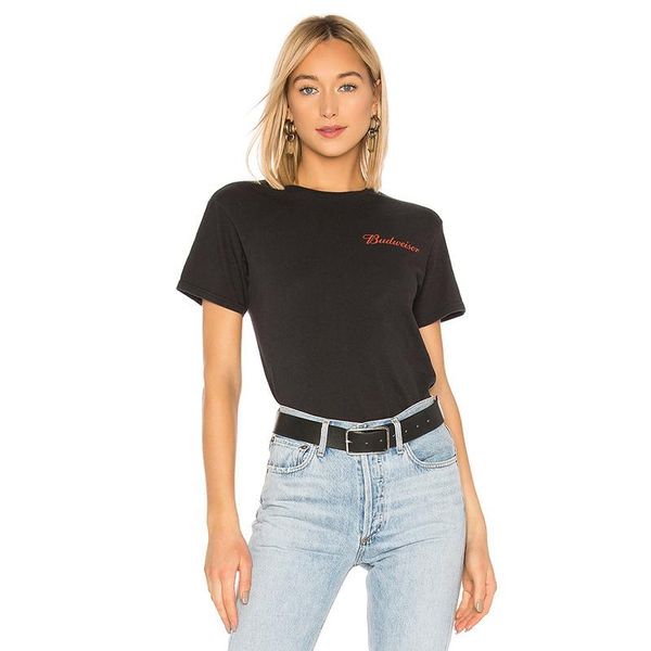 women's t-shirt simple black letter graphic printed 2021 summer o-neck short sleeve cotton women clothes casual streetwear retro tee to, White
women's t-shirt simple black letter graphic printed 2021 summer o-neck short sleeve cotton women clothes casual streetwear retro tee to, White