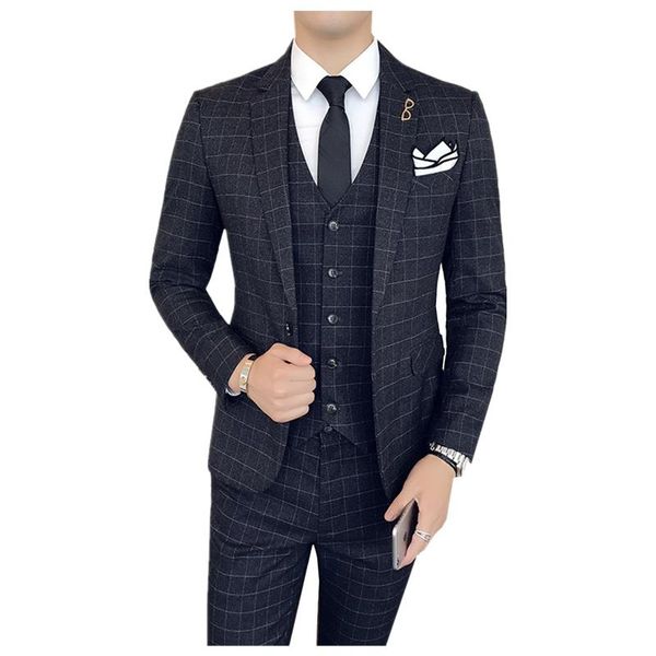 mens suit 2021 slim fit plaid business casual suits 3 pieces groom wedding dress blazer formal tuxedos men's & blazers, White;black
mens suit 2021 slim fit plaid business casual suits 3 pieces groom wedding dress blazer formal tuxedos men's & blazers, White;black