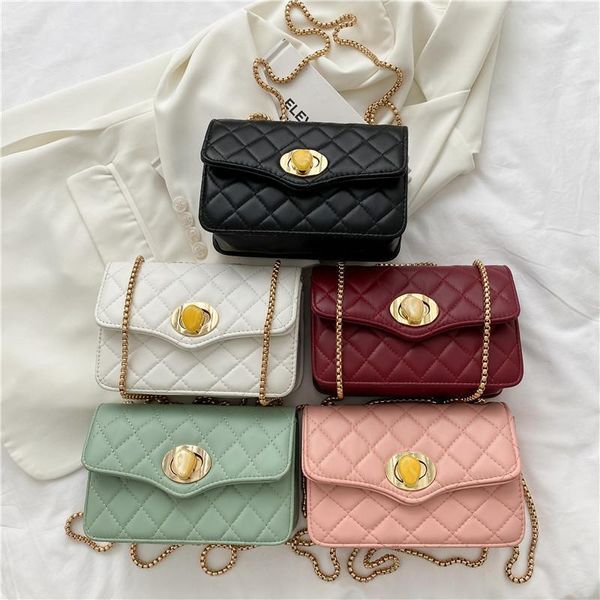 evening bags fashion women's bag, lingge embroidery thread chain, one shoulder hardware lock, oblique span small square bag
evening bags fashion women's bag, lingge embroidery thread chain, one shoulder hardware lock, oblique span small square bag