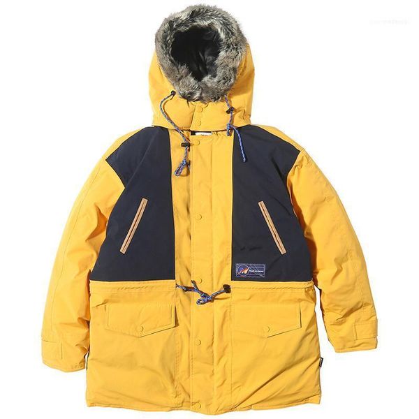 color block harajuku padded jacket coat men winter windbreaker outwear hip hop long parka fur hood canada coats1, Black
color block harajuku padded jacket coat men winter windbreaker outwear hip hop long parka fur hood canada coats1, Black