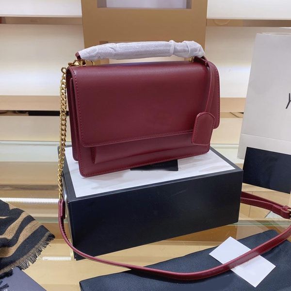 lady chain crossbody bag shoulder purse women flap handbag retro messager bag genuine leather wallet bag silver hardware, Black;red
lady chain crossbody bag shoulder purse women flap handbag retro messager bag genuine leather wallet bag silver hardware, Black;red