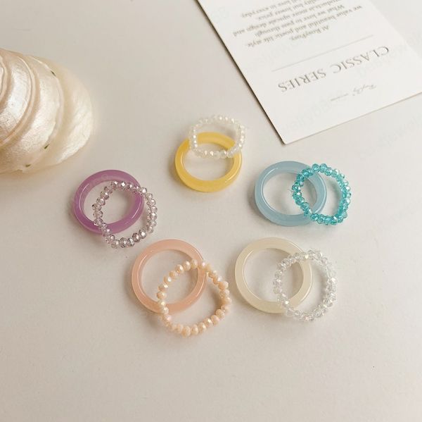 2pcs korea vintage transparent resin colorful ring women acrylic geometric irregular rings woman jewelry, Silver
2pcs korea vintage transparent resin colorful ring women acrylic geometric irregular rings woman jewelry, Silver