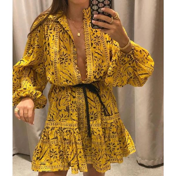 casual dresses 12.17 high end fashion vintage holiday mini dress ladies temperament lantern sleeve print cotton, Black;gray
casual dresses 12.17 high end fashion vintage holiday mini dress ladies temperament lantern sleeve print cotton, Black;gray