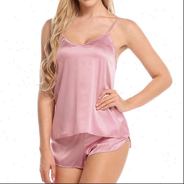 pyjama sets sleeveless strap women sleepwear trim satin cami nightwear femme summer home wear sleep wears, Black;red
pyjama sets sleeveless strap women sleepwear trim satin cami nightwear femme summer home wear sleep wears, Black;red