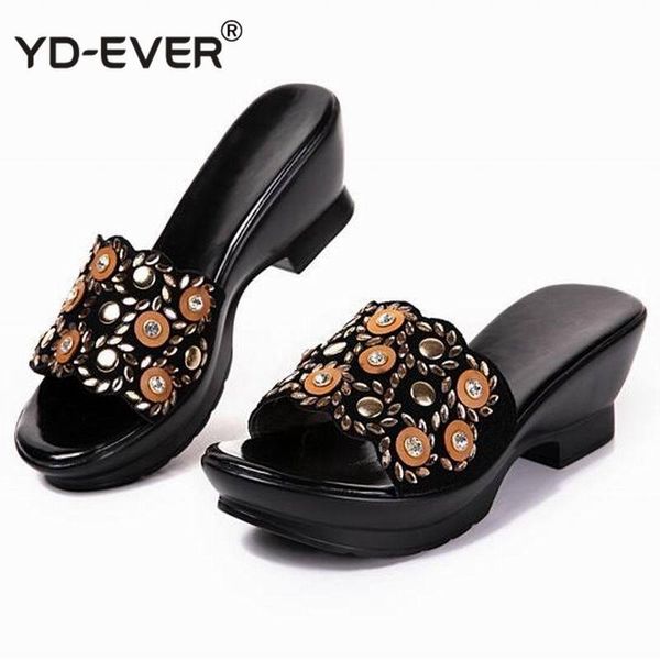 dress shoes rhinestone women sandals comfortable geuine leather thick heels women's casual summer plush size 35-42, Black
dress shoes rhinestone women sandals comfortable geuine leather thick heels women's casual summer plush size 35-42, Black