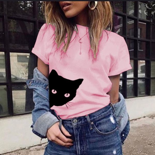 summer casual cat animal printed womens t shirt tee v neck o short sleeve vestidos wdc2004, White
summer casual cat animal printed womens t shirt tee v neck o short sleeve vestidos wdc2004, White