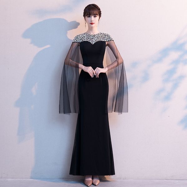 annual meeting evening drs female 2021 temperament banquet black long style aura queen fishtail slim host skirt
annual meeting evening drs female 2021 temperament banquet black long style aura queen fishtail slim host skirt