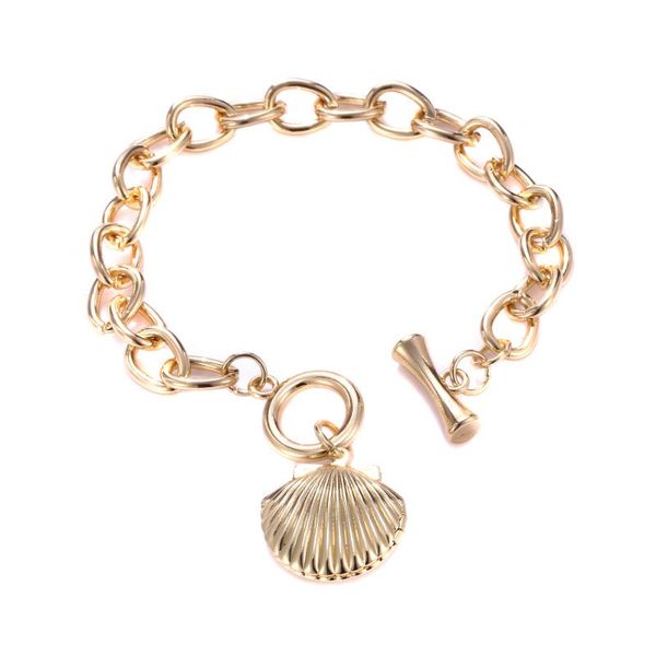 charm bracelets diy shell shape for women gold silver color link chain bracelet fashion hand jewelry gift female 2021, Golden;silver
charm bracelets diy shell shape for women gold silver color link chain bracelet fashion hand jewelry gift female 2021, Golden;silver