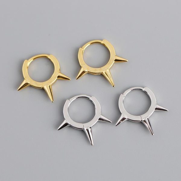 hoop & huggie spike earrings s925 sterling silver punk style hip hop small hoops hypoallergenic jewelry for women men unisex, Golden;silver
hoop & huggie spike earrings s925 sterling silver punk style hip hop small hoops hypoallergenic jewelry for women men unisex, Golden;silver