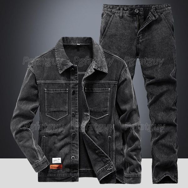 men's tracksuits black sets casual slim long sleeve denim jacket and jeans spring autumn mens clothing size -4xl two piece set, Gray
men's tracksuits black sets casual slim long sleeve denim jacket and jeans spring autumn mens clothing size -4xl two piece set, Gray