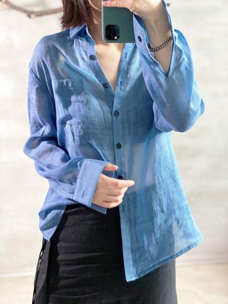 women's blouses & shirts women thin tencel ramie blouse ladies loose simple shirt female 2021 solid color summer, White
women's blouses & shirts women thin tencel ramie blouse ladies loose simple shirt female 2021 solid color summer, White