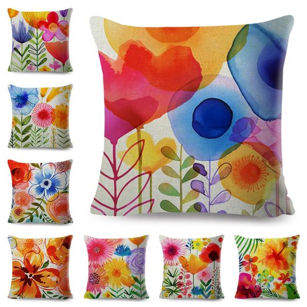 cushion/decorative pillow watercolor plant floal case decor flower colorful leave cushion cover for sofa home car polyester pillowcase 45x45
cushion/decorative pillow watercolor plant floal case decor flower colorful leave cushion cover for sofa home car polyester pillowcase 45x45