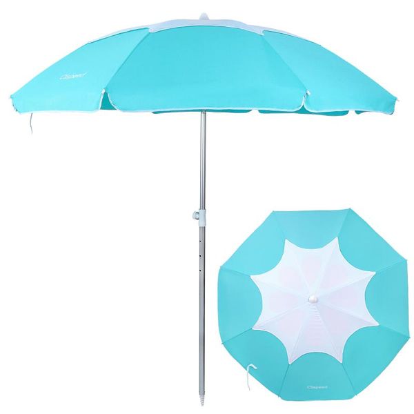 tents and shelters clispeed beach umbrella 7 feet petal designed sun shelter ventilation breathable seaside (mint green)
tents and shelters clispeed beach umbrella 7 feet petal designed sun shelter ventilation breathable seaside (mint green)