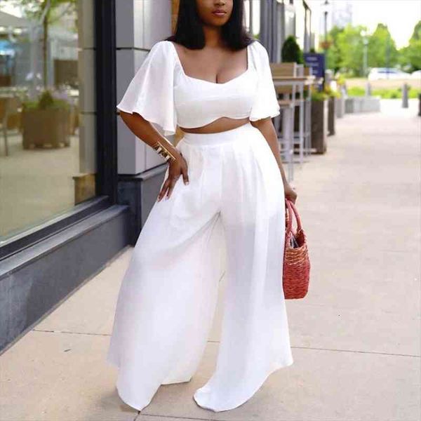 2 pieces pants sets womens outfits plus size 4xl 5xl large solid crop amp wide leg pants high waisted, White
2 pieces pants sets womens outfits plus size 4xl 5xl large solid crop amp wide leg pants high waisted, White