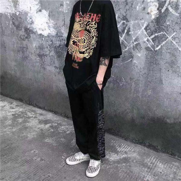 men's pants black embroidered sweatpants men summer vintage hip-hop loose sports streetwear drawstring casual trousers pantalon homme
men's pants black embroidered sweatpants men summer vintage hip-hop loose sports streetwear drawstring casual trousers pantalon homme
