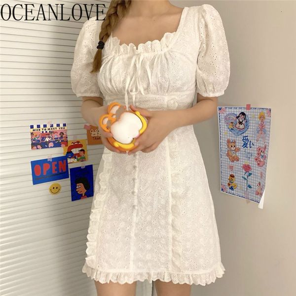 casual dresses oceanlove summer vintage sweet women dress solid white ruffles square neck vestidos korean bandage robes mini 17114, Black;gray
casual dresses oceanlove summer vintage sweet women dress solid white ruffles square neck vestidos korean bandage robes mini 17114, Black;gray