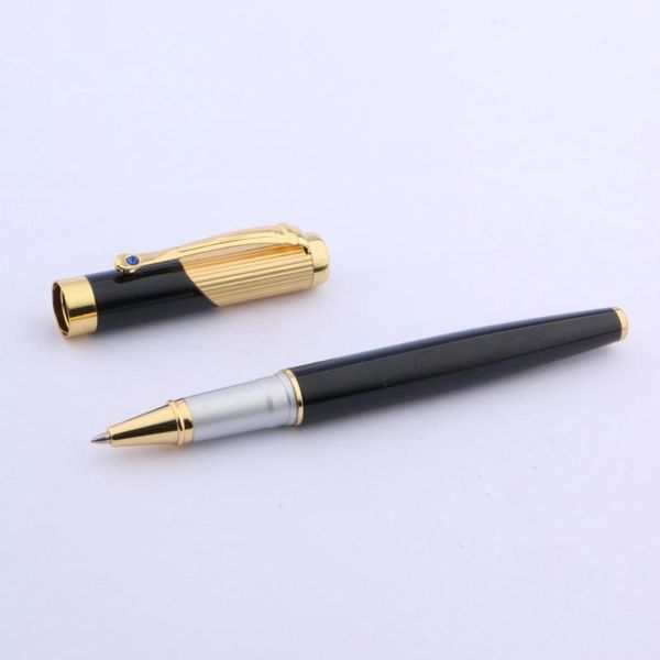 black golden trim blue stone gift metal rollerball pen ballpoint pens, Blue;orange
black golden trim blue stone gift metal rollerball pen ballpoint pens, Blue;orange
