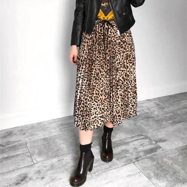 summer leopard print skirt with drawstring wrinkled pleated skirt elastic high waist bottomed skirt, Black;red
summer leopard print skirt with drawstring wrinkled pleated skirt elastic high waist bottomed skirt, Black;red