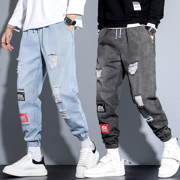summer ripped jeans for men korean fashion pocket slim casual large size 5xl harem pants trousers black men's, Blue
summer ripped jeans for men korean fashion pocket slim casual large size 5xl harem pants trousers black men's, Blue
