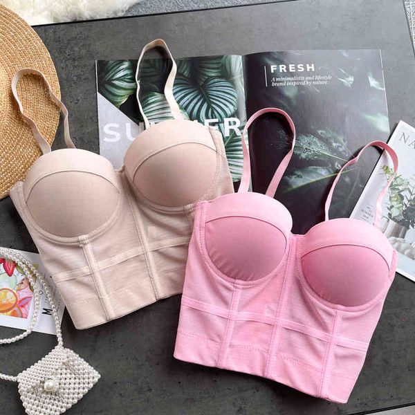 women's tanks & camis mesh push up bralet bra adjustable strap sleeveless women bustier crop night club party outwear, White
women's tanks & camis mesh push up bralet bra adjustable strap sleeveless women bustier crop night club party outwear, White