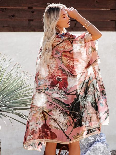 women's blouses & shirts summer women chiffon kimono cardigan floral print boho style beachwear elegant blouse casual vintage aesthetic, White
women's blouses & shirts summer women chiffon kimono cardigan floral print boho style beachwear elegant blouse casual vintage aesthetic, White