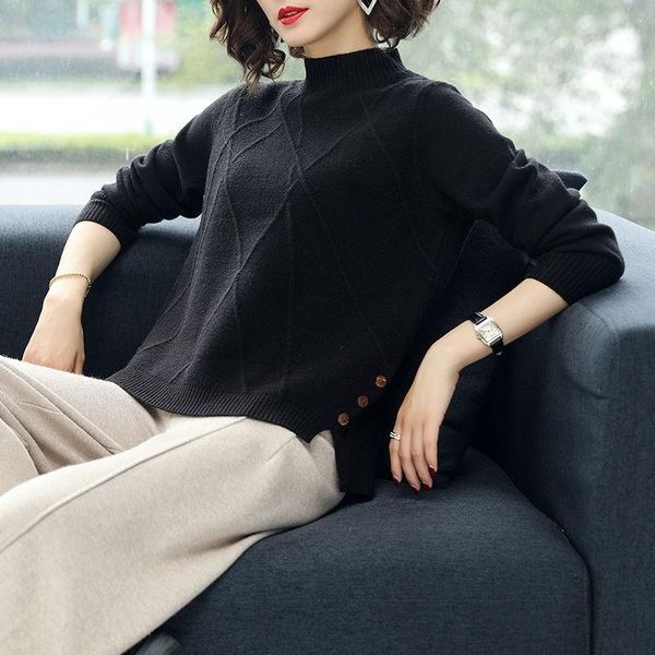 women's sweaters ladies thick sweater women autumn winter short loose wild knit bottoming shirt pure color warm half turtleneck, White;black
women's sweaters ladies thick sweater women autumn winter short loose wild knit bottoming shirt pure color warm half turtleneck, White;black
