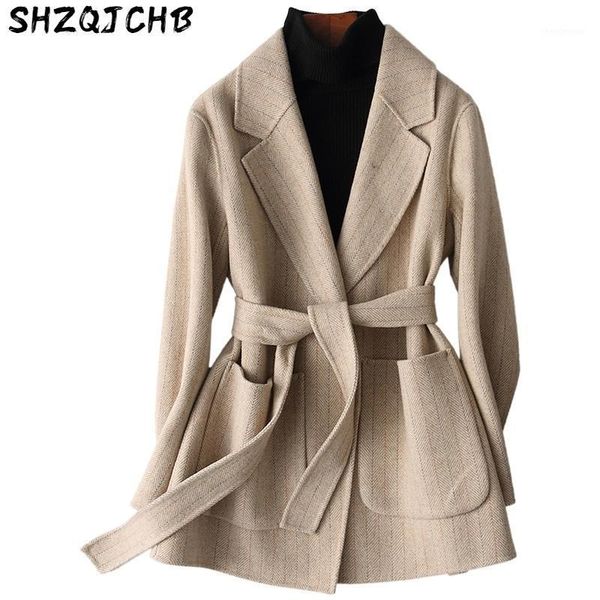 woman's coat korean long jacket double-sided wool women spring autumn grey elegant coats tlr1450 kj2405 women's & blends, Black
woman's coat korean long jacket double-sided wool women spring autumn grey elegant coats tlr1450 kj2405 women's & blends, Black